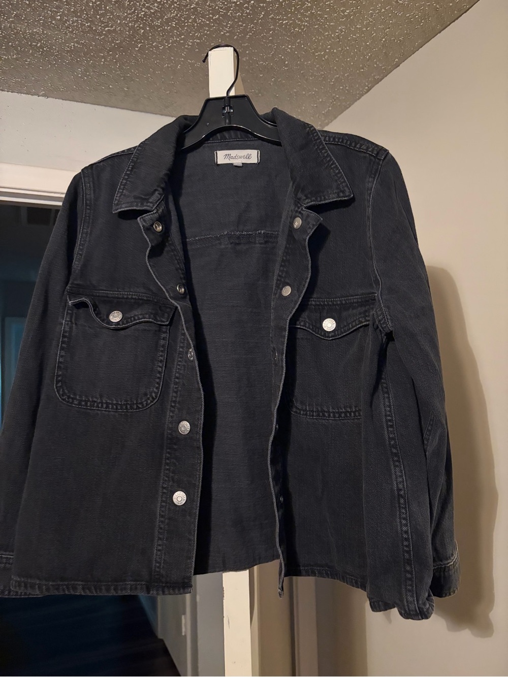 Madewell 100% Cotton Black Denim Jacket